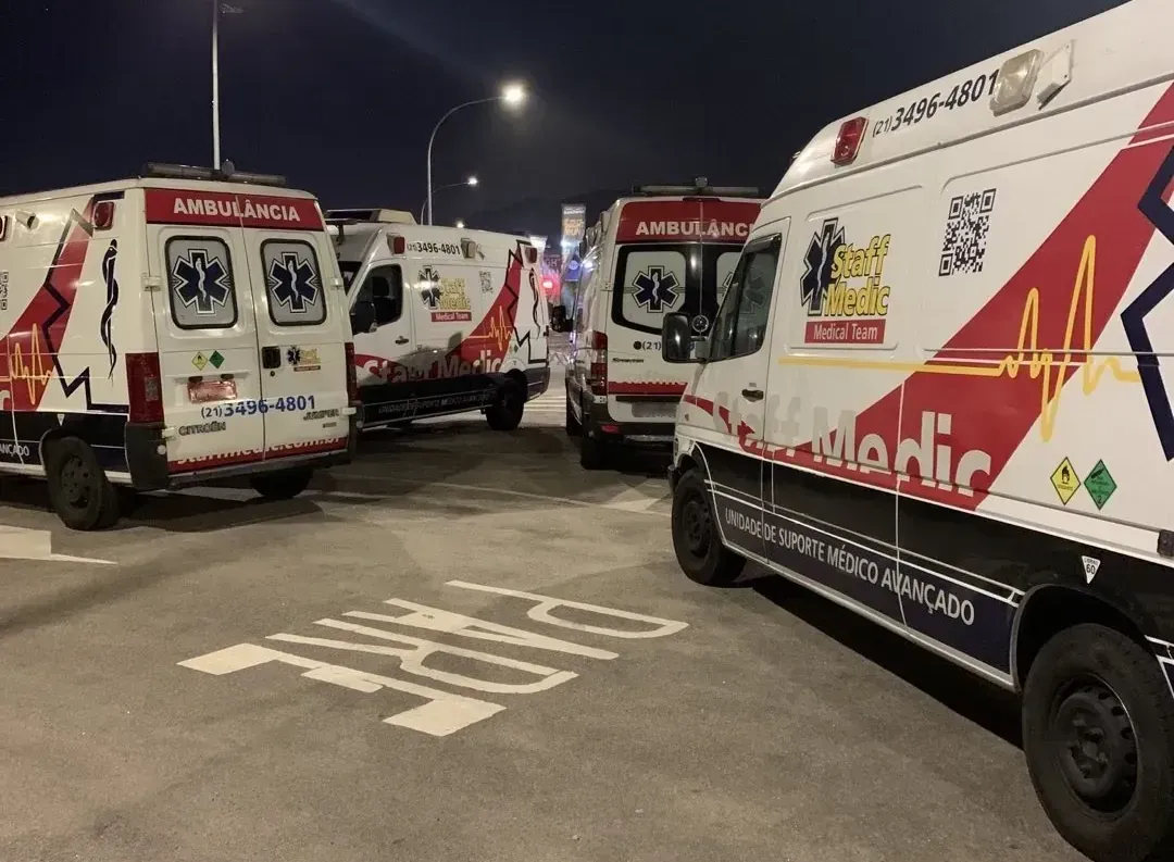 Ambulância da Staff Medic em um evento